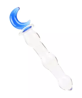 Lucent Large Moon Handle Glass Massager