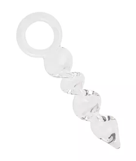 Lucent Twirl Glass Anal Massager