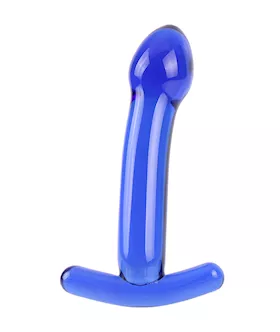 Lucent THandle Glass Dildo