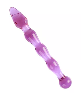 Lucent Rippled Glass Wand