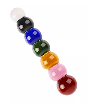 Lucent Rainbow Glass Beads