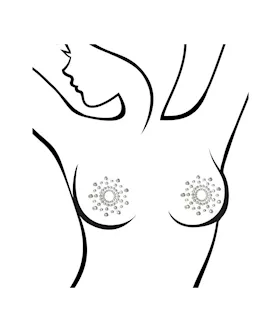 Sexy Af Nipple Pasties Iridescent Crystals