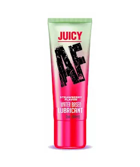 Juicy AF Strawberry Flavoured Water Based Lubricant 60ml