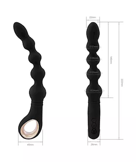 Amore Curved Beaded Vibrator
