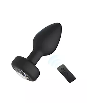 Dizzy Diamond Remote Controlled Vibrating Butt Plug