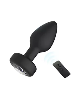 Dizzy Diamond Remote Controlled Vibrating Butt Plug