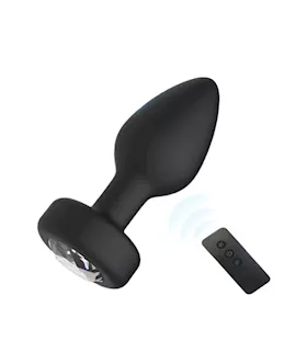 Dizzy Diamond Remote Controlled Vibrating Butt Plug