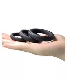 Triple Set Silicone Cock Rings