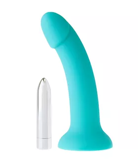 Nood Colours Silicone Dildo With Bullet