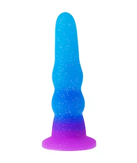 Nood Colours Glitter Rippled Dildo