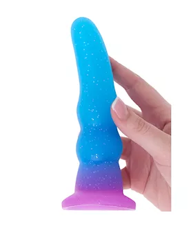 Nood Colours Glitter Rippled Dildo