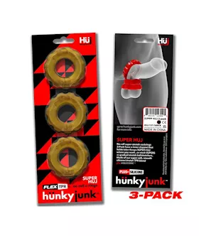 Super Huj 3-pack Cockrings Bronze Metallic