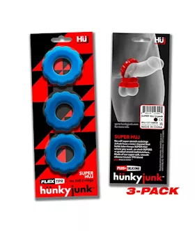 Super Huj 3-pack Cockrings Teal Ice