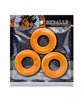 Fat Willy 3-pack Jumbo Cockrings Orange