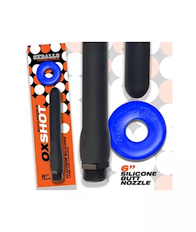 Oxshot ButtNozzle Shower Hose 6 Inch Plus Flex Cockring