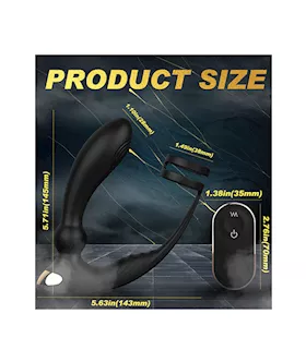 Amore Kings Remote Controlled Prostate Massager With Cock Ring