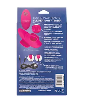 Lock N Play Remote Flicker Panty