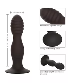 Silicone Ribbed Anal Stud