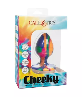 Cheeky Swirl Tie-dye Butt Plug