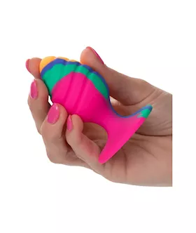 Cheeky Swirl Tie-dye Butt Plug