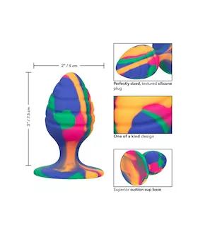 Cheeky Swirl Tie-dye Butt Plug