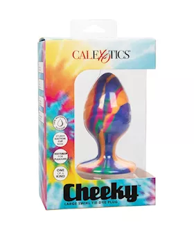 Cheeky Swirl Tie-dye Butt Plug