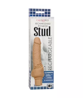 Rechargeable Power Stud Cliterrific Vibrating Dildo