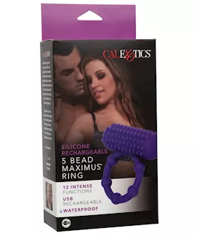 Silicone Rechargeable 5 Bead Maximus Ring