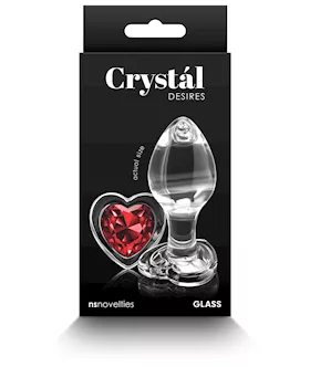 Crystal Desires Red Heart Medium