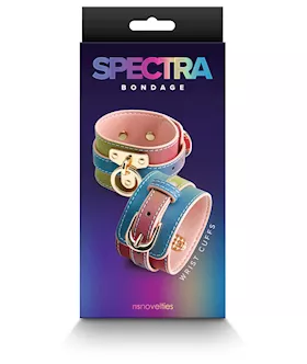 Spectra Bondage Wrist Cuff Rainbow