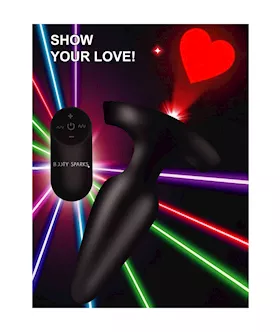 Booty Sparks 28X Laser Heart Anal Plug