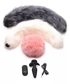 Tailz Vibe Plug And 3 Tails Wremote Set