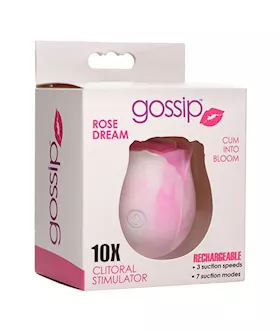 Gossip Rose 10x Silicone Clit Suction Stimulator Swirl