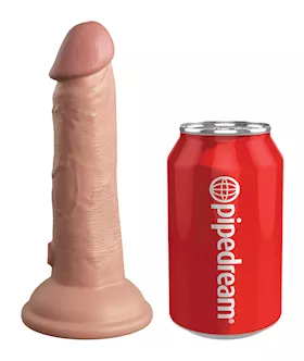 King Cock Elite Dual Density Vibe Silicone Dildo