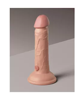 King Cock Elite Dual Density Vibe Silicone Dildo