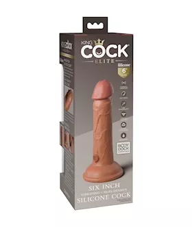 King Cock Elite Dual Density Vibe Silicone Dildo