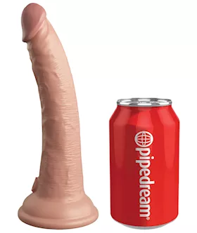 King Cock Elite Dual Density Vibe Silicone Dildo