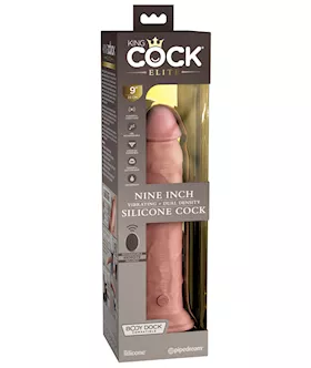 King Cock Elite Dual Density Vibe Silicone Dildo With Remote