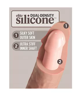 King Cock Elite Dual Density Vibe Silicone Dildo With Remote