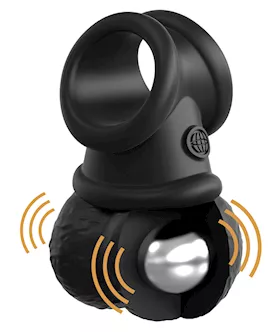 King Cock Elite Vibrating Crown Jewels