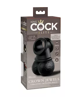 King Cock Elite Vibrating Crown Jewels