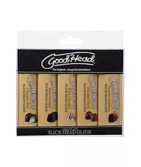 GoodHead Slick Head Glide  Chocolate  5 pack