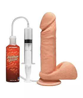 The D Perfect D Squirting 7 Inch With Balls Ultraskyn Vanilla
