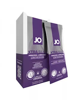 Jo Xtra Silky Silicone Lubricant 10ml 12 Pack