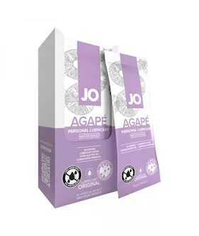 Jo H2o Agape Lubricant 10ml 12 Pack