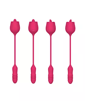 Amore Thrusting Rose Vibrator