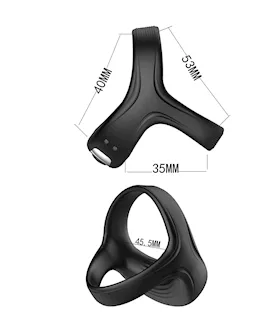 Kinki Triquetra Cock And Ball Ring