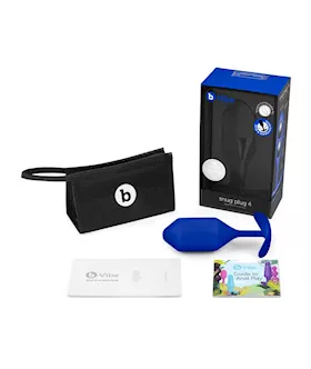 B-vibe Snug Plug 4 Navy