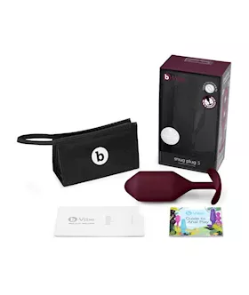 B-vibe Snug Plug 5 Dark Red