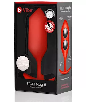 B-vibe Snug Plug 6 Red